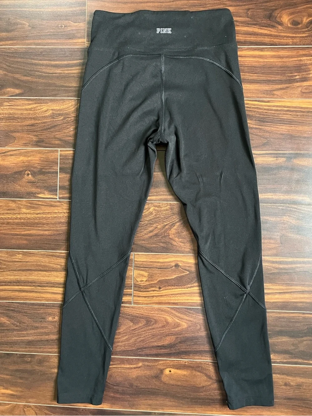 PINK Active Victoria's Secret Black High-Rise Leggings, S, EUC - Picture 2 of 4